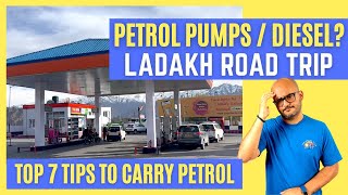 Petrol Pumps In Leh - Ladakh | Tips for Carrying Spare Fuel on Ladakh Trip | Dheeraj Sharma