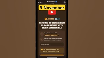 MemeFi youtube video code today 4 November | MemeFi YouTube video secret code today | #crypto