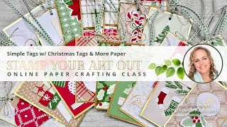 Simple Tags w/ Christmas Tags & More Paper
