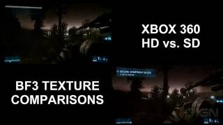 Battlefield 3: HD Texture Comparison for Xbox 360