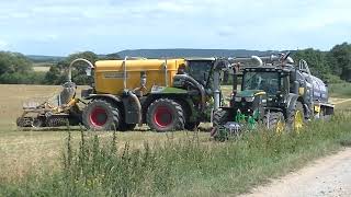 Vývoz Digestátu 2022 s Claas Xerion 4000 a 3x John Deere 6215R,Meprozet,Fliegl