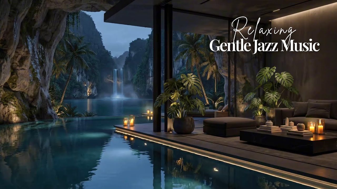 Relaxing Jazz Music Living Room | Tranquil Indoor Space With Soft Jazz For Focus, Unwind | 4K Video