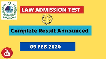 LAW ADMISSION TEST 09 FEB 2020 COMPLETE RESULT | HOW TO CHECK LAT COMPLETE RESULT