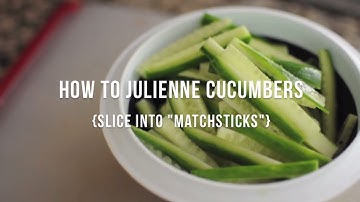 How to Julienne Cucumbers | @cooksmarts