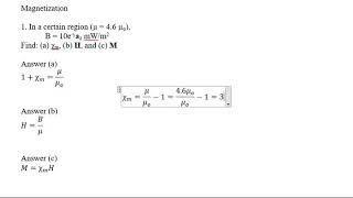 Example 7 (magnetization) Profile