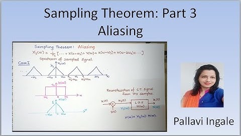 Sampling Theorem || Part 3 || Reconstruction, Aliasing