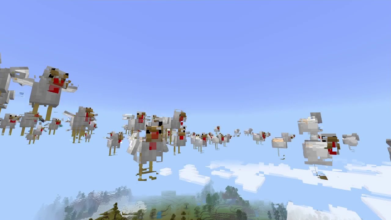 Chicken Explosion how to make a chicken explosion in Minecraft - YouTube