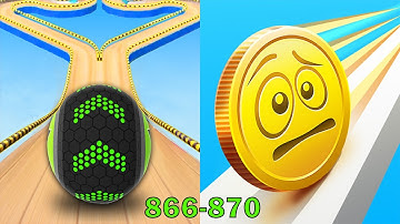 Going Balls VS Coin Rush - SpeedRun Gameplay Level 866-870