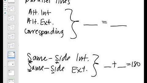 3.2/3.3 - Using Angle Pairs w Parallel Lines