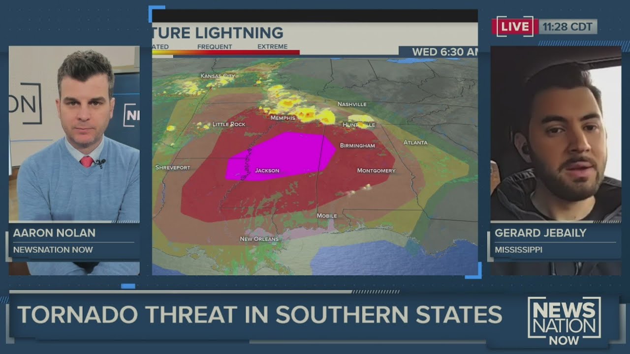Southern states on alert for possible tornado outbreak