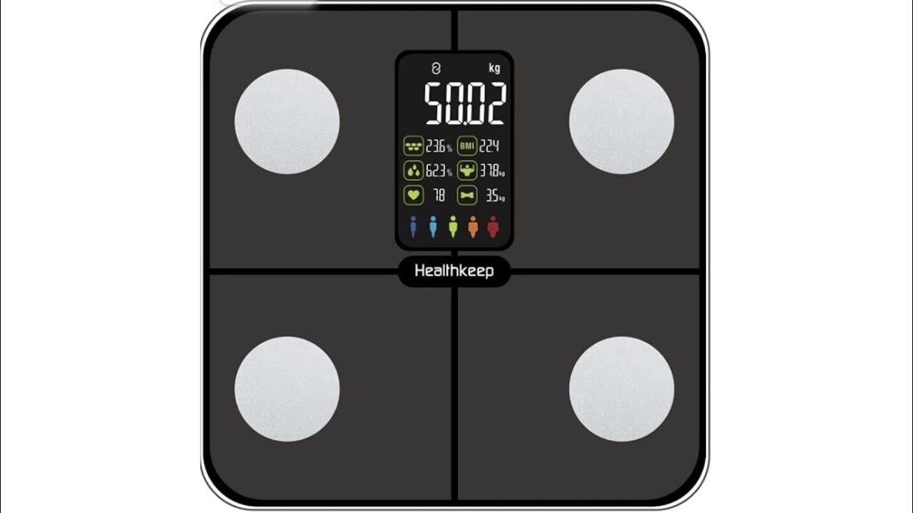 Healthkeep Digital Scales for Body Weight, Body Fat Scale, Weight Scale  Wireless Smart Scale with 4 Highly Accurate G Sensors, 13 Health  Indicators, LCD Backlight Display, 396 lb (Black)