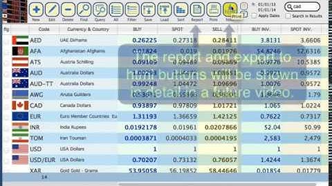 Getting to know the toolbar in CurrencyXchanger (CXR) - Money Exchange Software