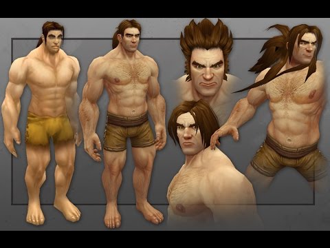 Wow Warlords Of Draenor Human Male Character New Model Youtube