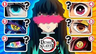 DEMON SLAYER EYE QUIZ 👺⚔️ Kimetsu no Yaiba Season 3 Quiz! ⭐