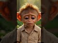 Money &amp; Peacock 🦚 #naturelovers #monkey #peacock #kindness #kidsvideo