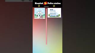 Hospital vs Police station | #shorts