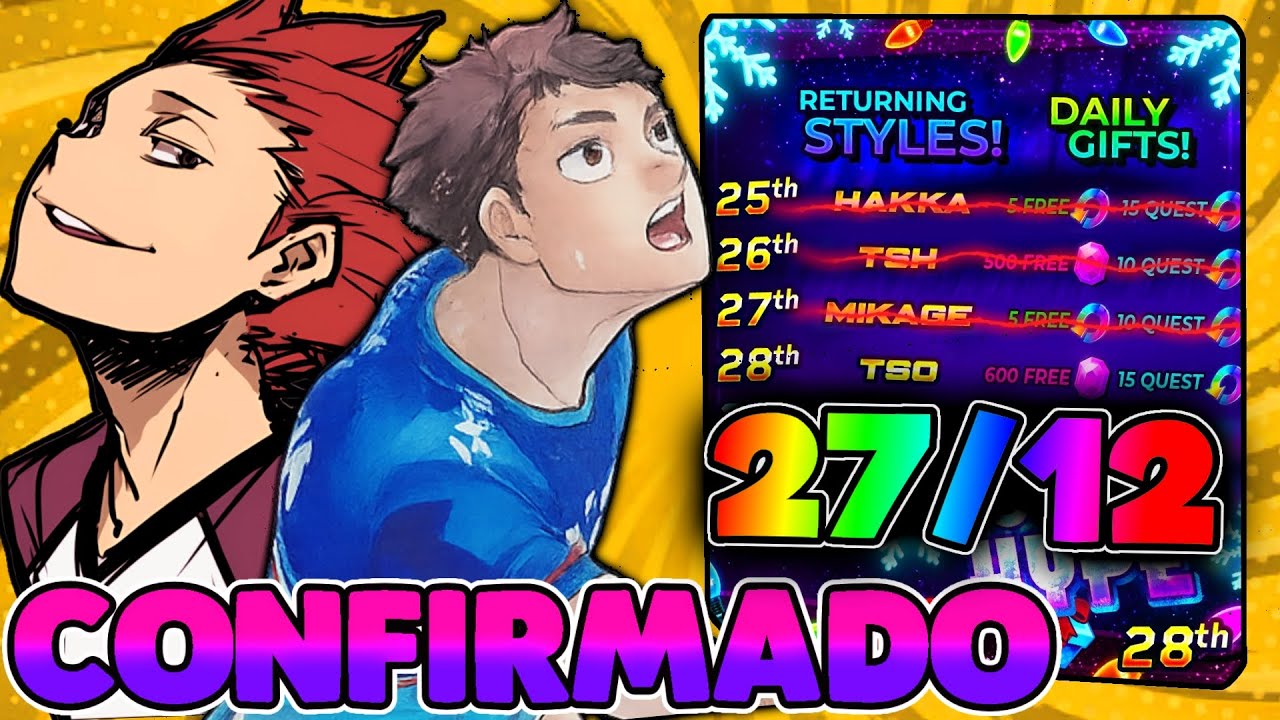 TS OIKAWA FOI CONFIRMADO A VOLTA NO VOLLEYBALL LEGENDS! VOLTA DO MIKAGE E MUITOS LUCKY SPINS!