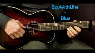 Video thumbnail of "How to play BOYWITHUKE - BLUE Acoustic Guitar Lesson - Tutorial"