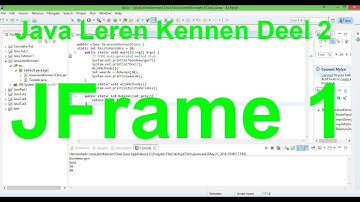 JFrame 1 - Java Leren Kennen Deel 2 - Dutch Programmers