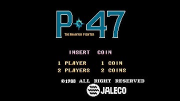 P-47: The Phantom Fighter / Freedom Fighter (Arcade 60Hz) - Intro / Attract Mode