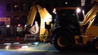 CON EDISON EMERGENCY TRUCKS WORKING AROUD 79TH STREET AND WEST END AVENUE IN NEW YORK CITY.