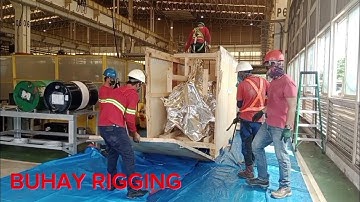 UNLOADING TO POSITIONING 1 UNIT DIE MOLD / 7.8 TONS WEIGHT USING 1OTONS FORKLIFT