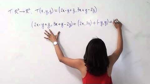 Álgebra Linear: núcleo e imagem de uma transformaçao linear (parte 2 de 2)