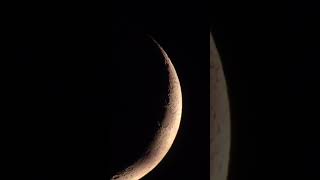 Venus and Moon close together through a Vixen A80MF refractor telescope on 17.06.2026