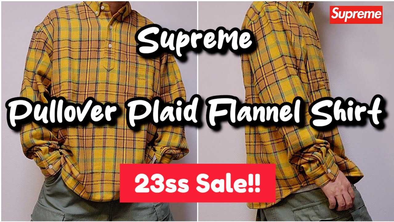 supreme Pullover Plaid Flannel Shirt