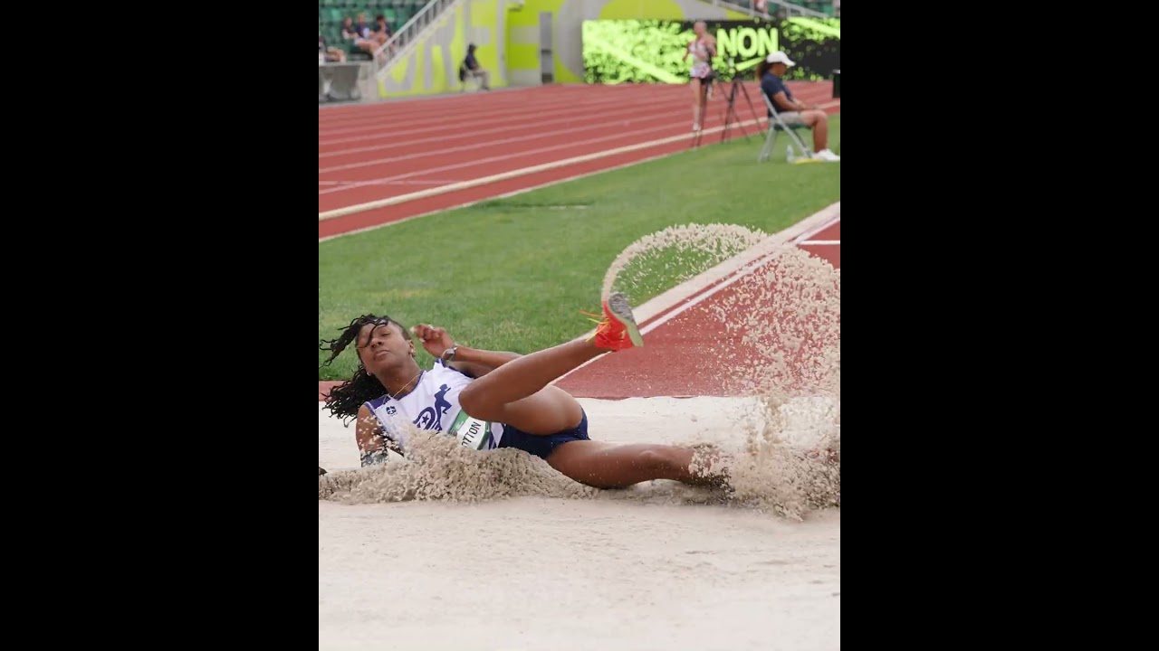 Delivered in the final round 😤 D’Anna Cotton closed with her biggest jump of the day of 13.13m 🇺🇲