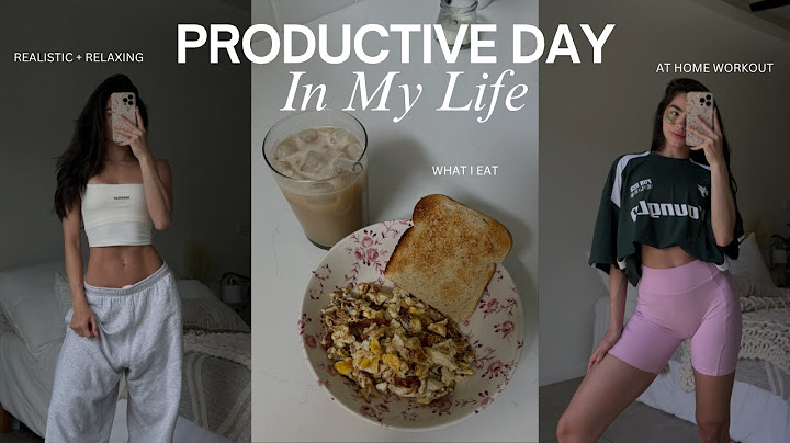 PRODUCTIVE + REALISTIC DAY IN MY LIFE | at home workout, what i eat, grocery run.....