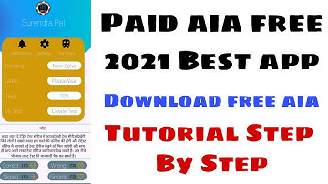 Online test series app tutorial part-10 | 2021 best app aia file | free aia file