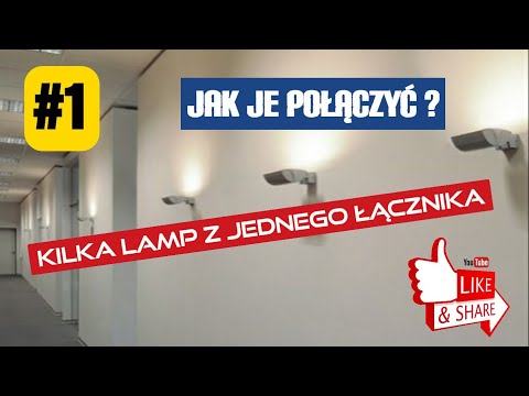 Oświetlenie #1: Jak połączyć kilka lamp ze sobą? +  łącznik podwójny na dwa osobne przewody