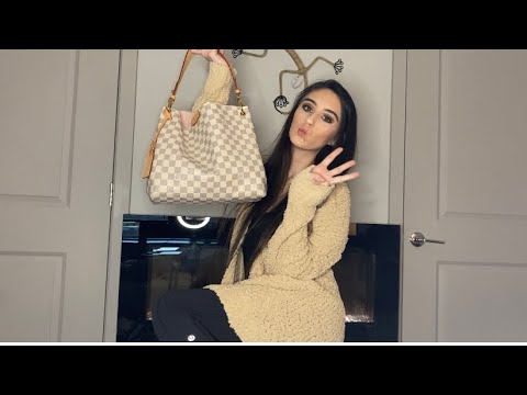 LOUIS VUITTON GRACEFUL PM SIZE FULL REVIEW//WHAT FITS INSIDE //Wear &Tear  After 1 year 