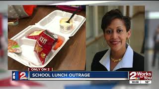 Mom outraged over school lunch