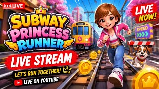 Subway Princess Runner LIVE 🔴 | Endless Run Challenge 🏃♀️ | Live Gameplay English