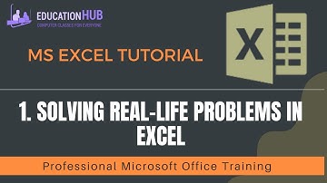 1 Solving Real Life Problems in Excel