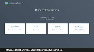 14 Wedge Street, Werribee VIC 3030 | AuPropertyReport.Com