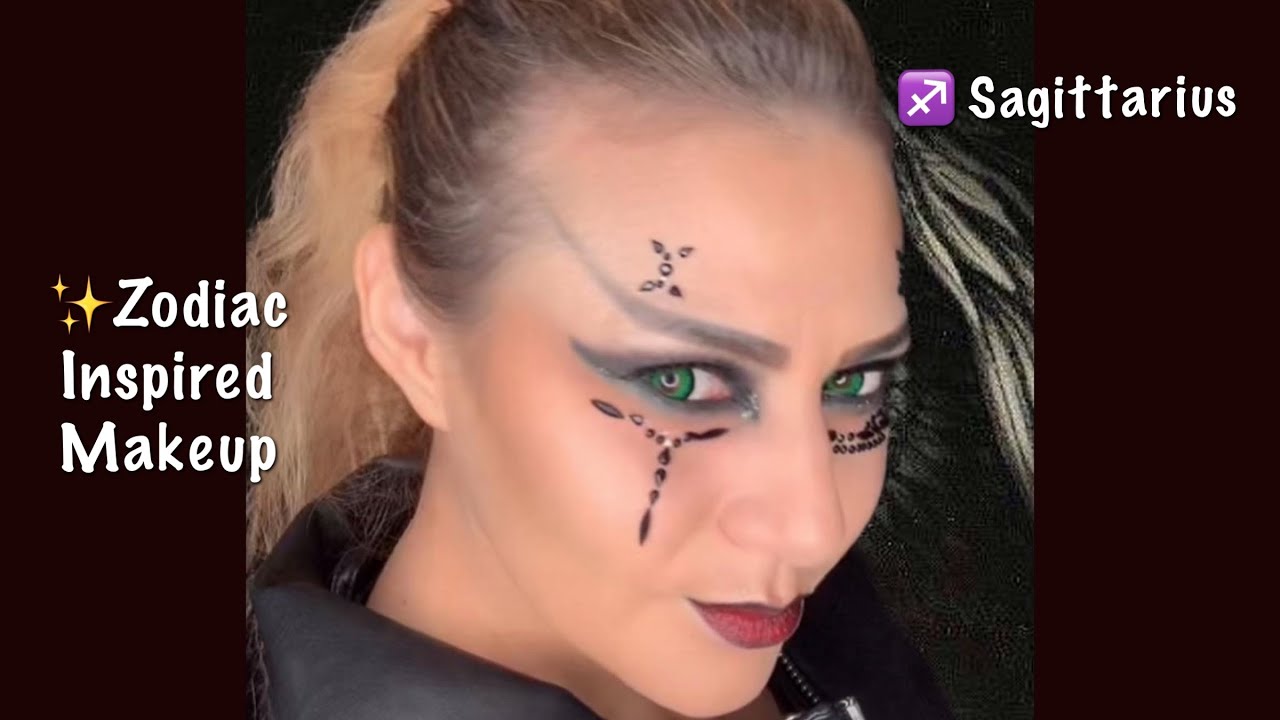 ♐️Sagittarius Zodiac Inspired Makeup and Facts