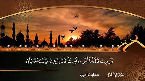 سورة البقرة  بصوت القارئ هدایت امین