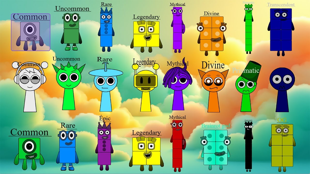 Sprunki Oc Grow a Garden Rarity Band x Steal a brainrot Rarity band