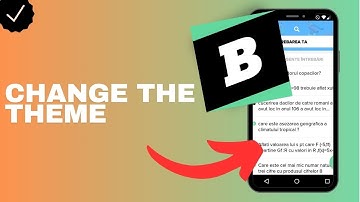 How to change the theme of the Brainly app?