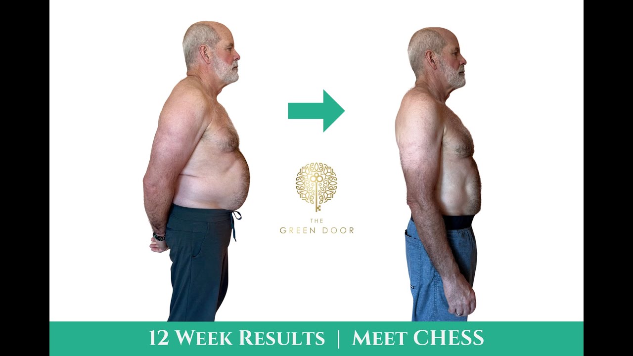 Chess lost 25 pounds at age 62 through The Green Door Life's 12-week nutrition science program