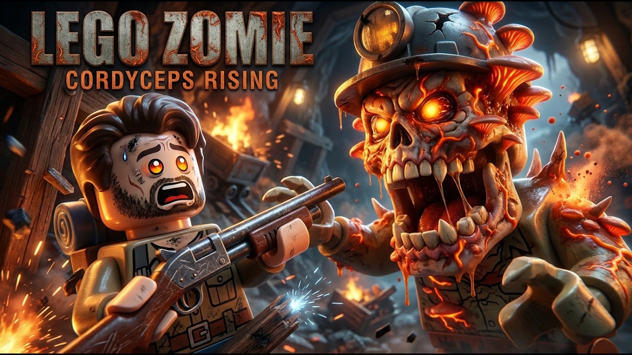 LEGO Zombie Fungal Virus Outbreak : Mining Town Apocalypse 🧟🍄 | LEGO Zombie Animation | Lego Movie