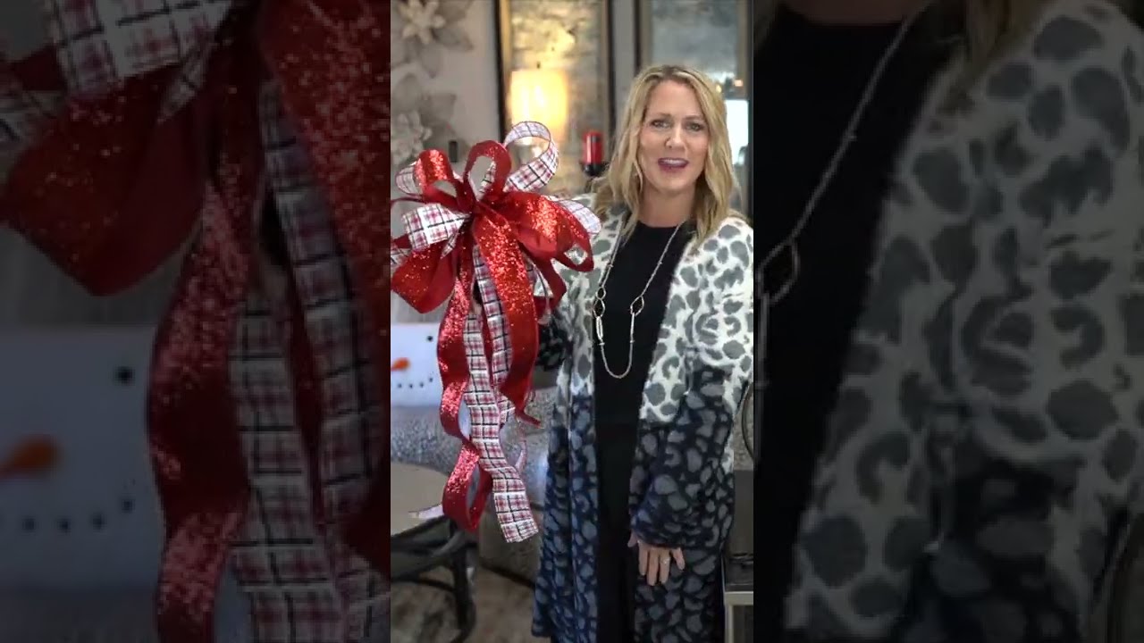 How to make a Christmas Bow | How to make a Bow | Bow Making | Christmas Bow Making for Tree Topper