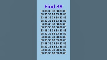 can you find 38 5 in 5 seconds? #wordpuzzlegame #game #mathematics #mindbendingquiz #puzzle