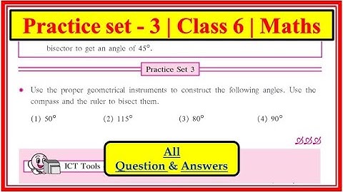 Practice set 3 class 6 | Maths | Chapter 2 Angles  | Maharashtra state board #6thstdmaths