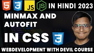CSS Grid Minmax and Autofit Tutorial | WEB DEVELOPMENT WITH DEVIL HINDI 2023