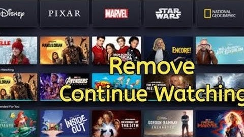 How to Remove Continue watching on Disney plus Hotstar. #continuewatching #hotstar.