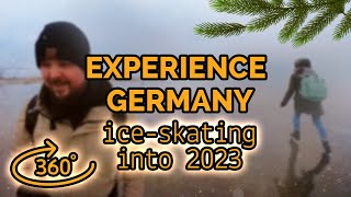 360° VR Ice-Skating on a Frozen Lake in Northern Germany